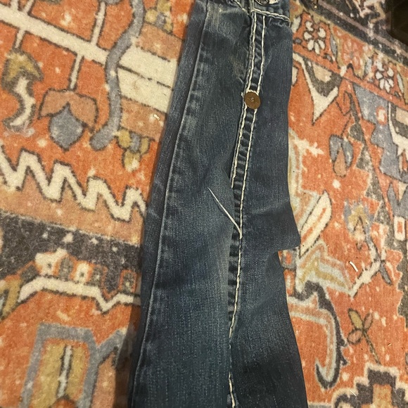 True Religion Men's Jimmy Super T Denim  Distressed Jean Jacket Size XL - Picture 9 of 9